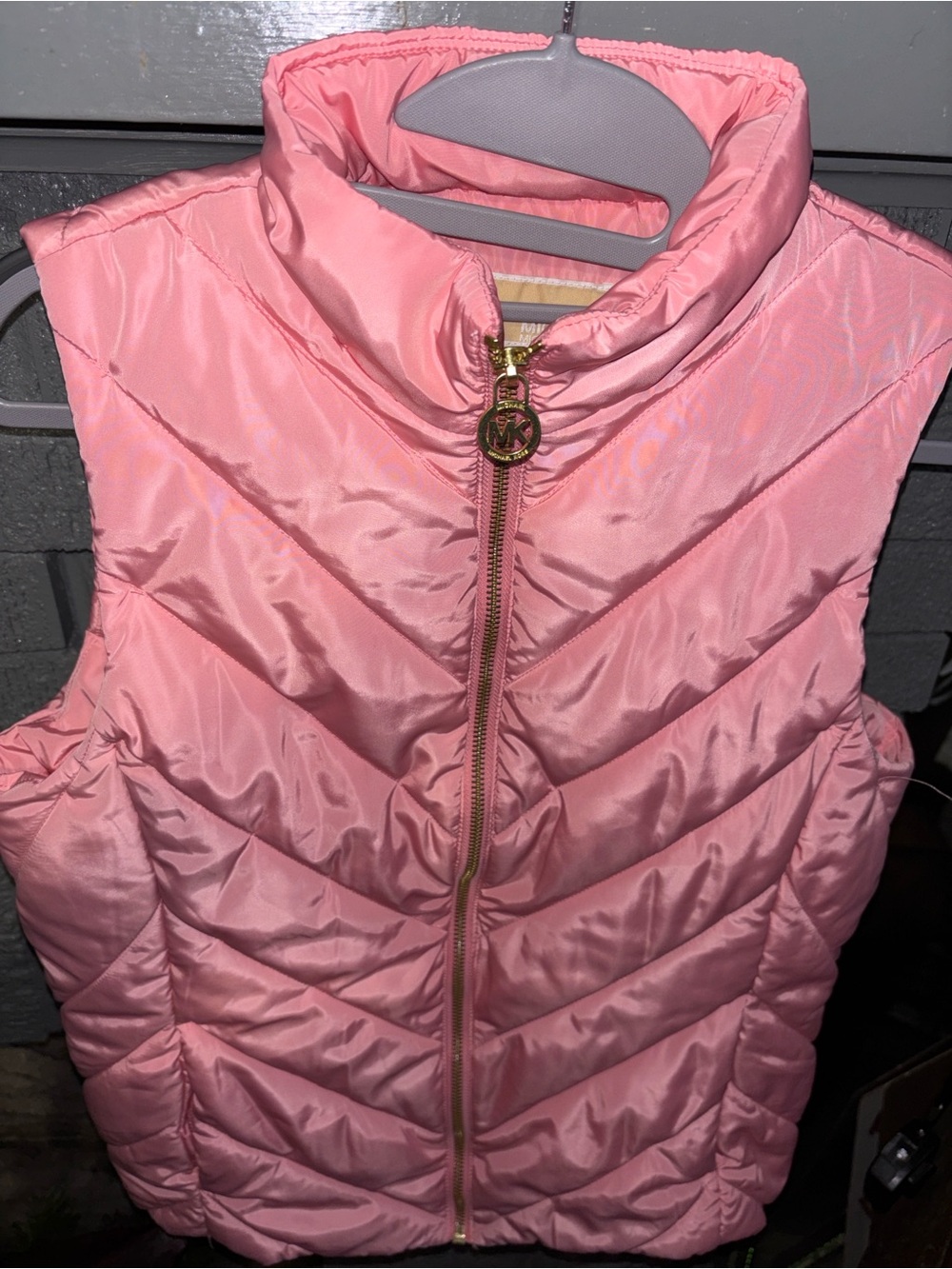 Michael Kors Bubblegum Pink Quilted Puffer Vest - Picture 7 of 7